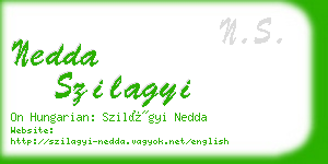 nedda szilagyi business card